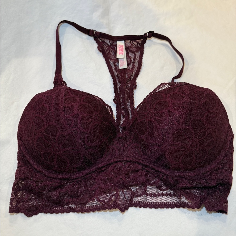 VS PINK Push-up Racerback Bra